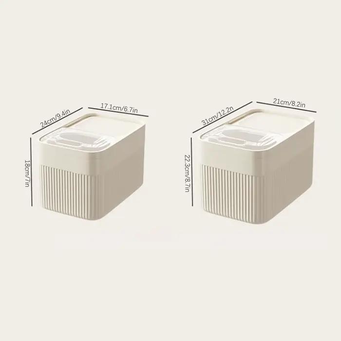 Conteneur de rangement d'aliments pour chiens 5/10 / 15L grande capacité transparente Boîte de nourriture pour animaux