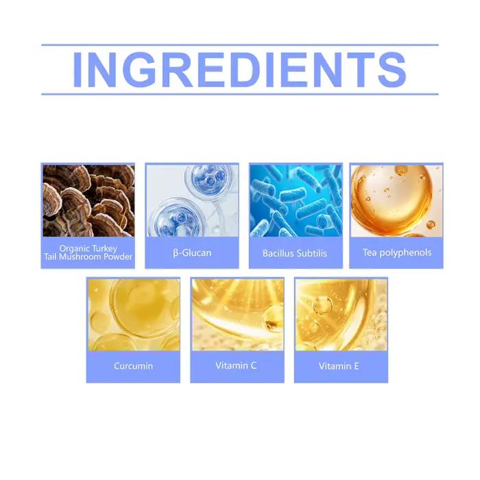 Poudre de complément immunitaire pour animaux de compagnie 100g avec Reishi