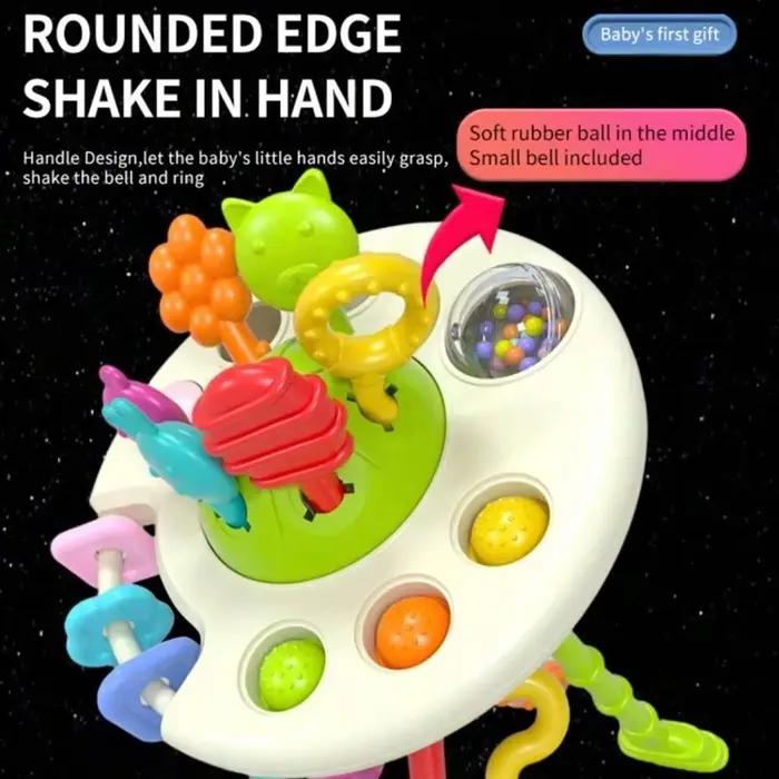 Jouets à tirer en silicone pour le développement des activités