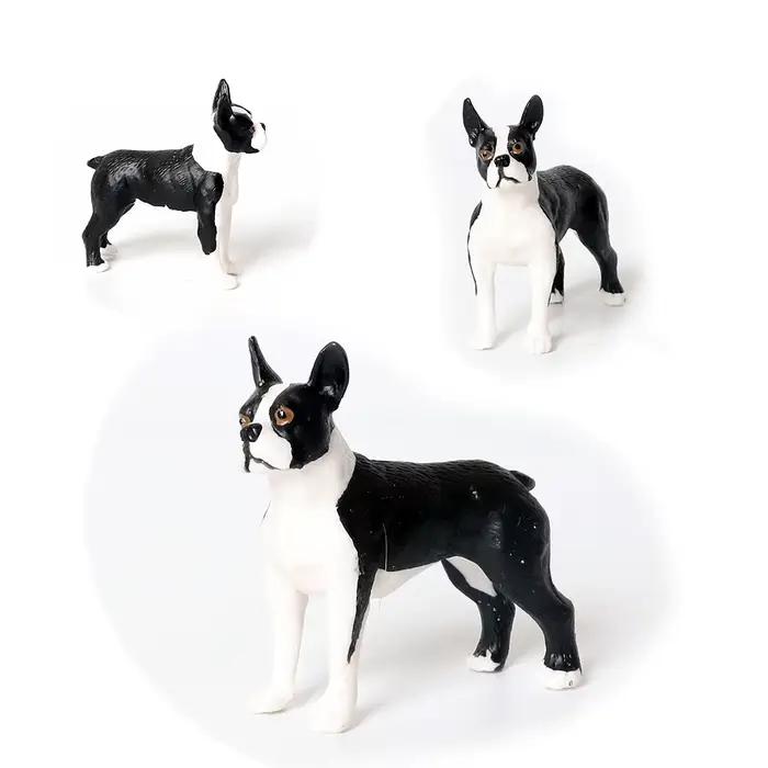 Figurines réalistes de chiens miniatures