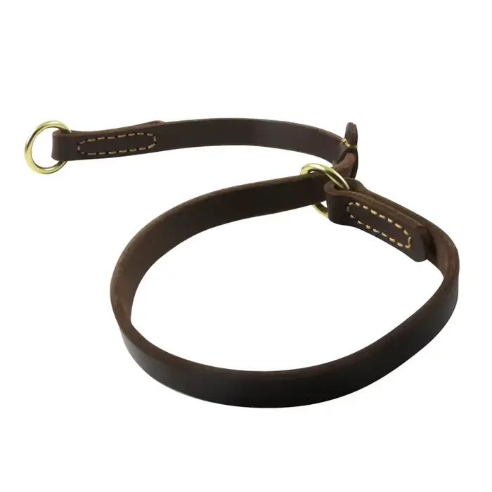 Collier pour chien de grande taille en cuir véritable