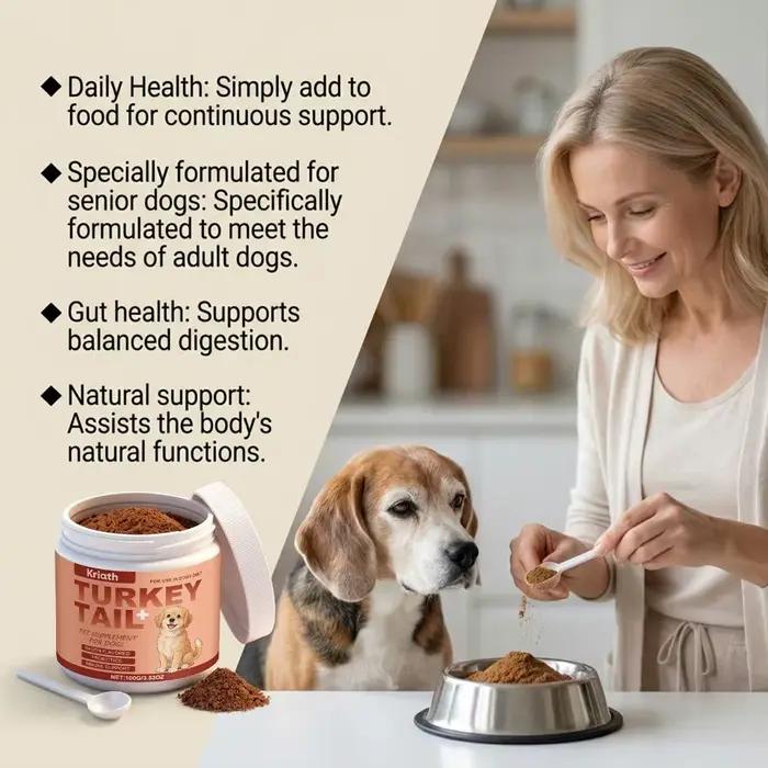 Complément alimentaire Tarkey Tail pour chiens