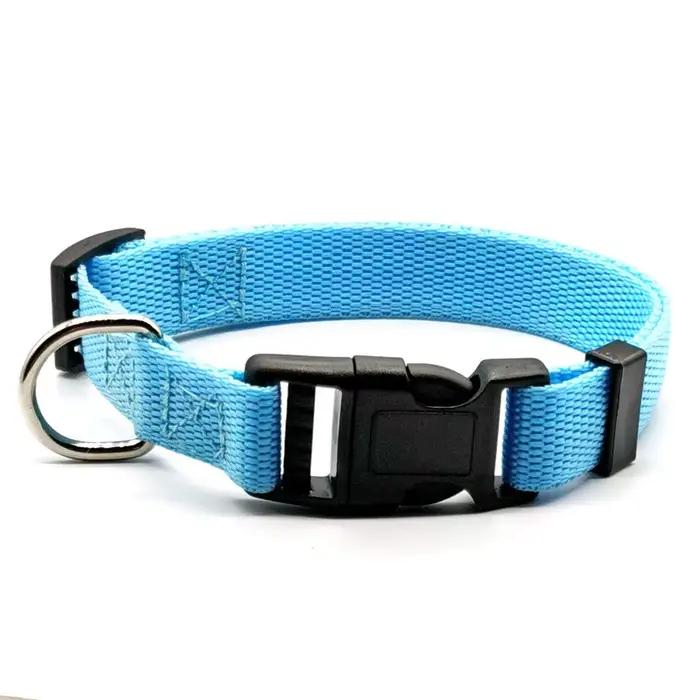 Collier de chien réglable en nylon avec clip