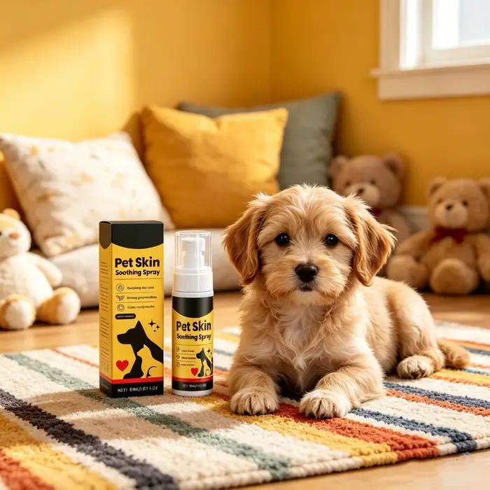 Nouveau Spray Apaisant pour Peau d'Animaux – Formule Douce Anti-Rougeurs et Non Irritante – Soulagement de la