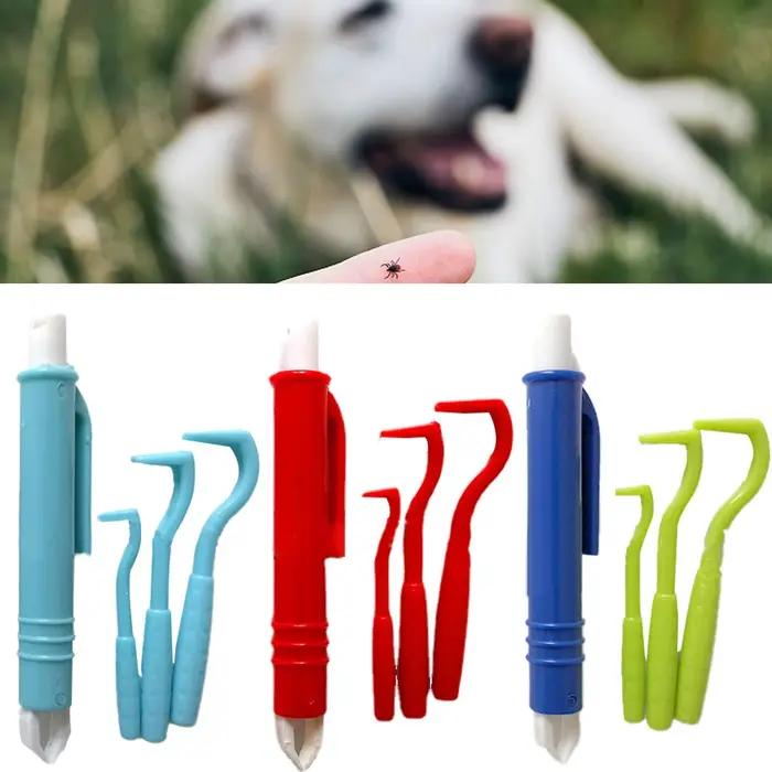 Kit de retrait des tiques 4 pièces : pinces