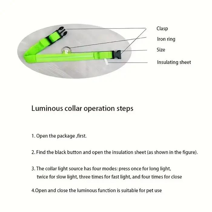Nylon LED nuit sécurité clignotant lueur dans