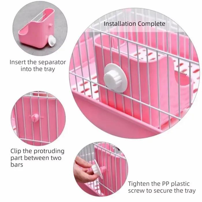 Accessoires pour cage : Mangeoire à foin 2-en-1