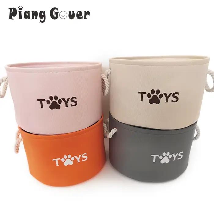 Panier rond pour jouets d'animaux de compagnie
