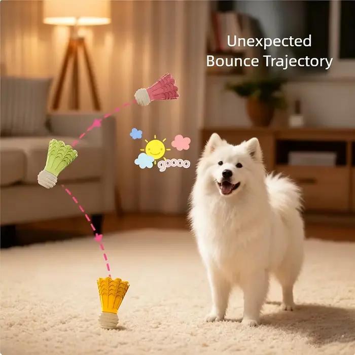 Jouet pour chien de badminton rebondissant amusant avec sonnette