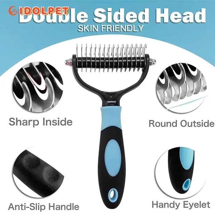 Brosse professionnelle démêlante pour animaux de compagnie