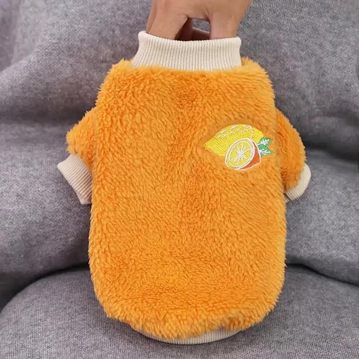 Manteau chaud en peluche pour chiot