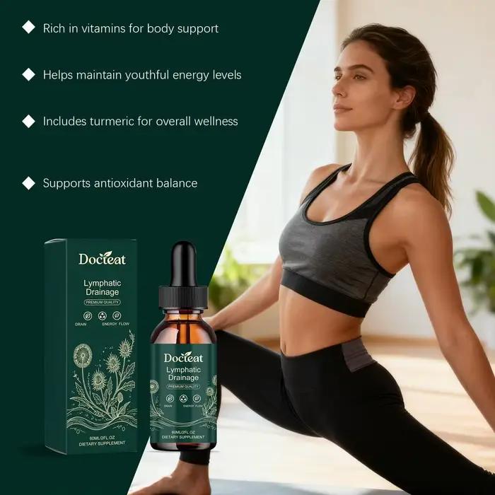 Gouttes de soutien hépatique pour drainage lymphatique avancé avec chardon-Marie et pissenlit – Nettoyage et
