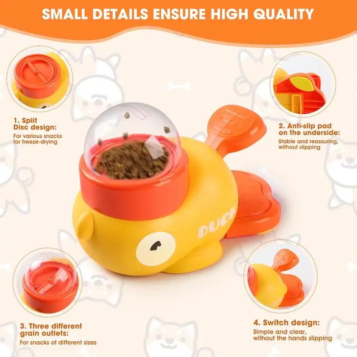 Jouet distributeur de friandises interactif pour petits chiens et chats