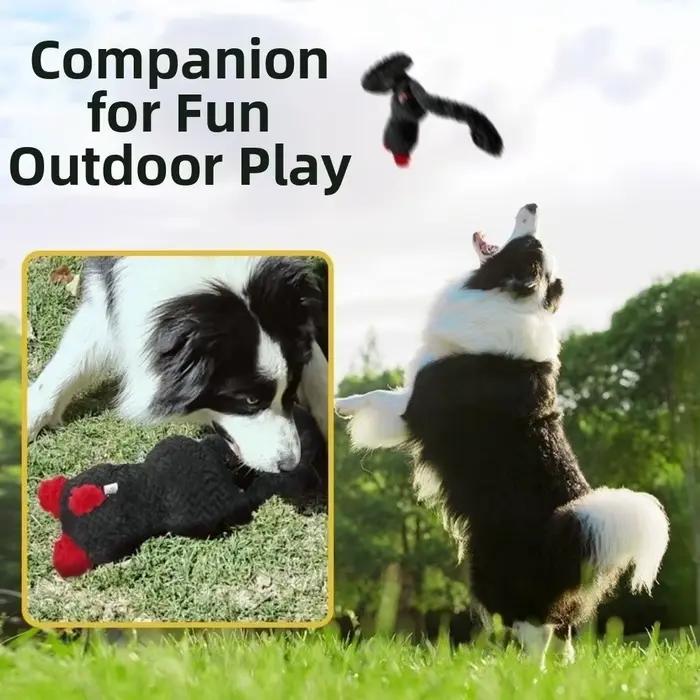 Jouet en peluche pour chien en forme de lapins mignons à longues oreilles