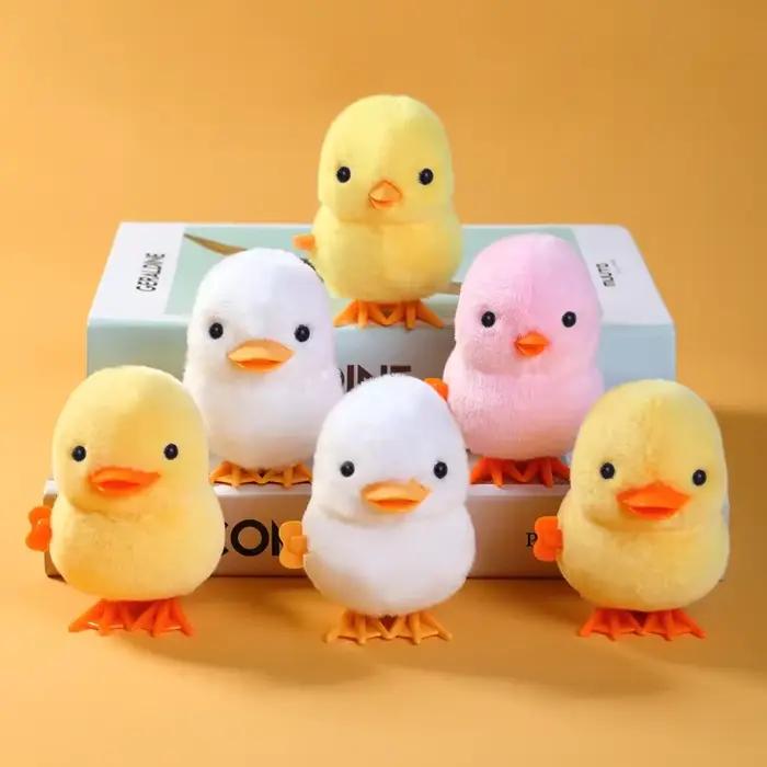 Poulet sautant jaune, jouet mécanique