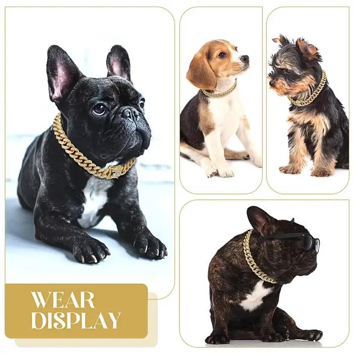 Collier cubain en diamant pour chien