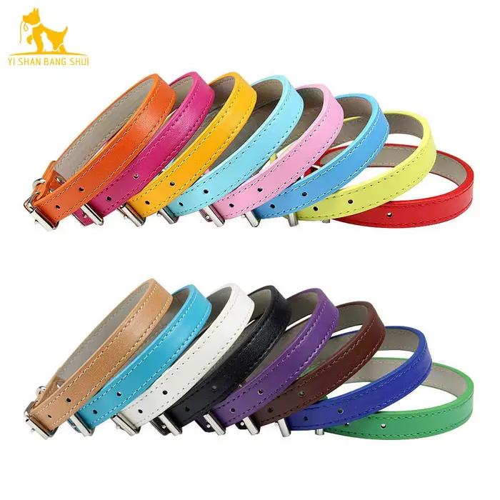 Collier en cuir souple solide pour chien