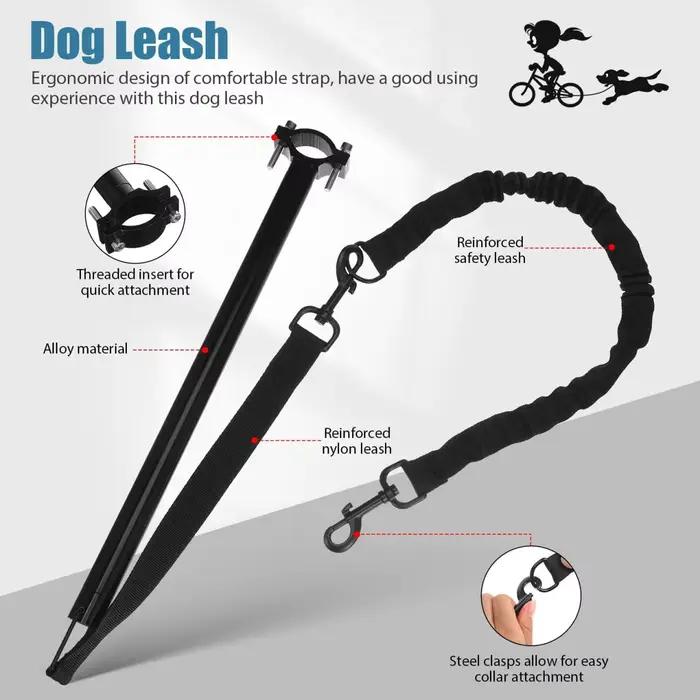 Laisse de vélo mains libres pour chien