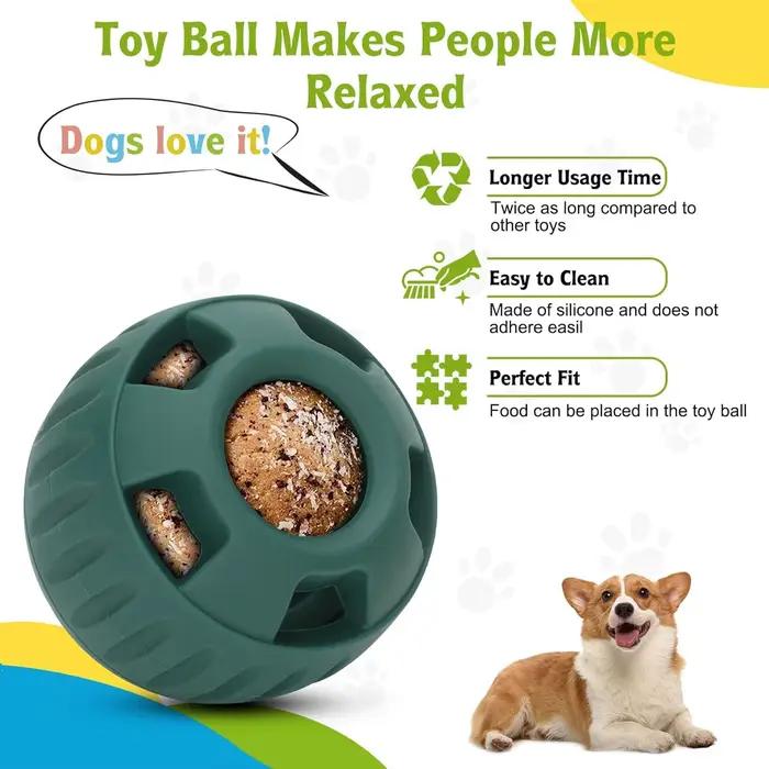 Jouets en silicone remplissables pour chiens
