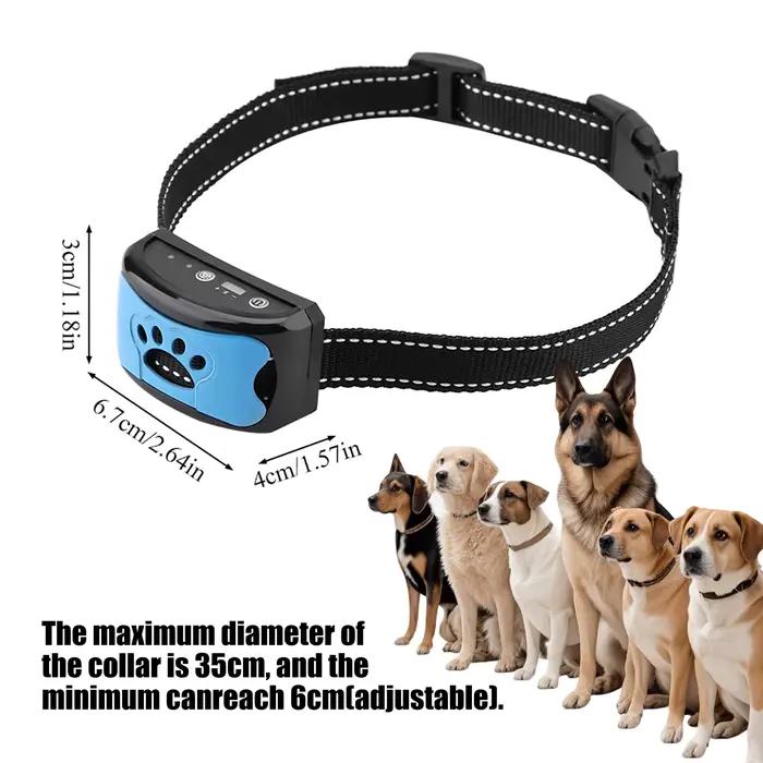 Collier anti-aboiement intelligent à ultrasons électrique avec vibration