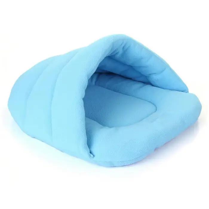 Offres spéciales maison pour animaux de compagnie chien chat sac de couchage polaire chaud lit