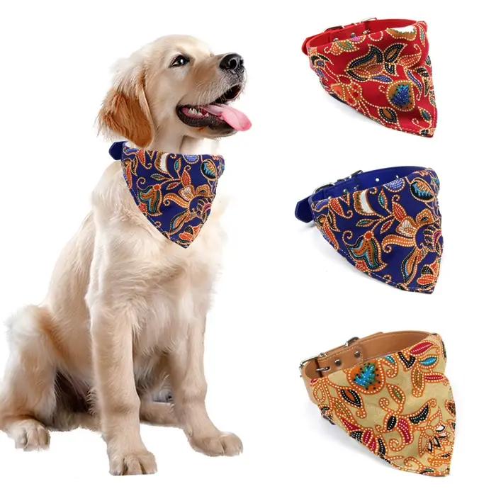 Collier en cuir PU adapté aux chats et aux chiens