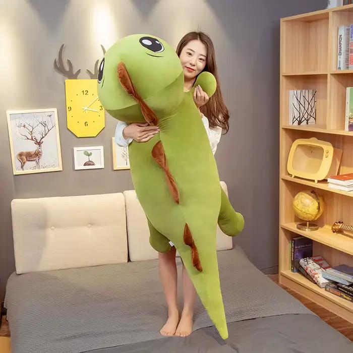 Jouet en peluche dinosaure géant à grands yeux