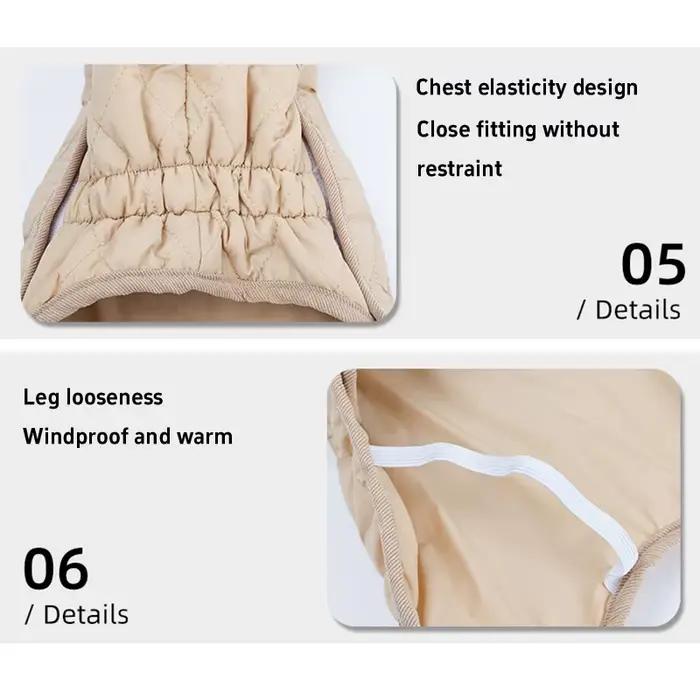 Manteau thermique d'hiver pour teckel