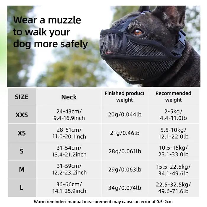 Muselière pour chien pour chiens à museaux courts
