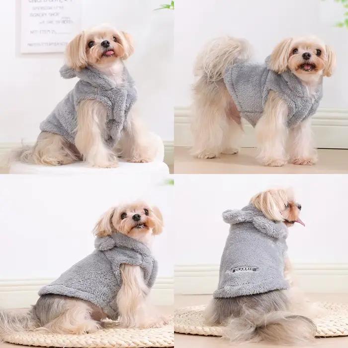Vêtements en molleton doux pour chiens de compagnie