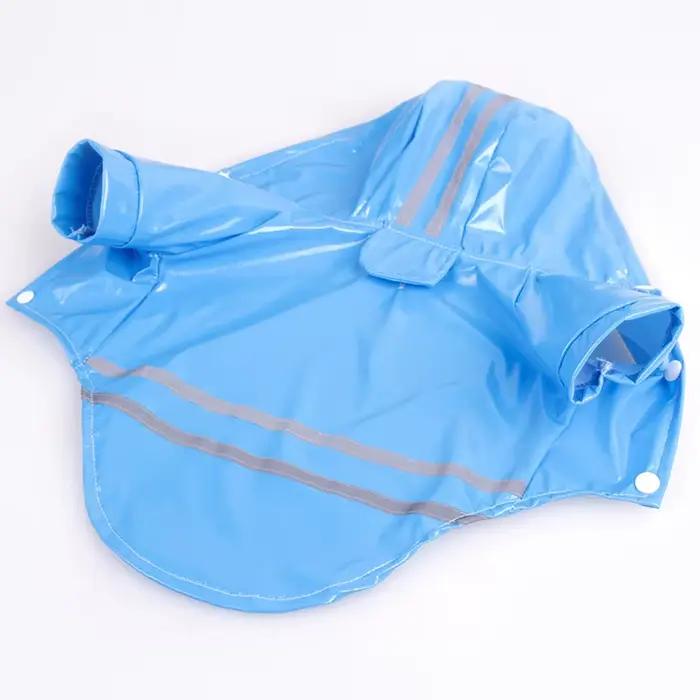 Vêtements pour chiens imperméables à capuche bande réfléchissante