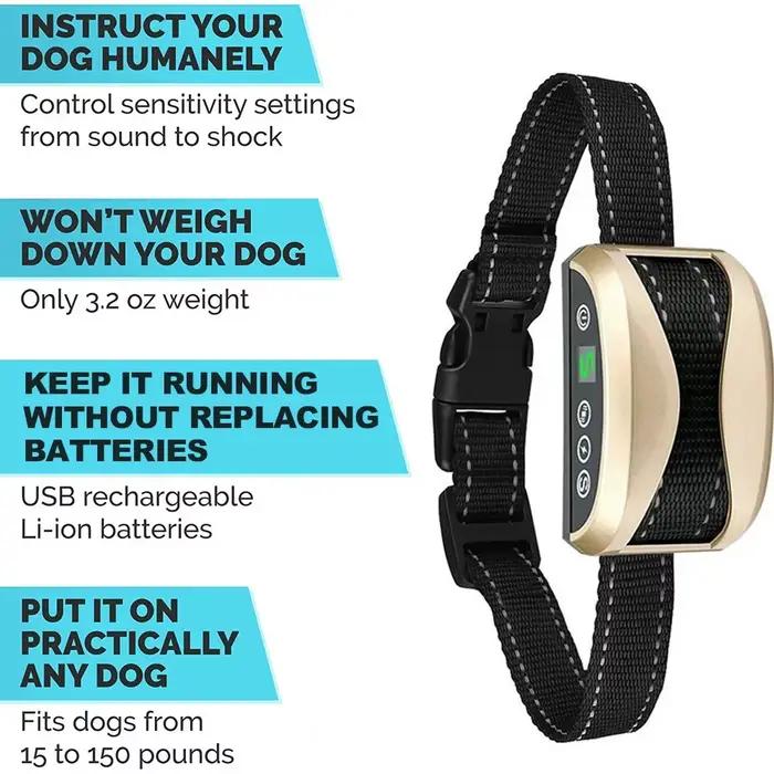 Collier anti-aboiement rechargeable Homefish pour chiens