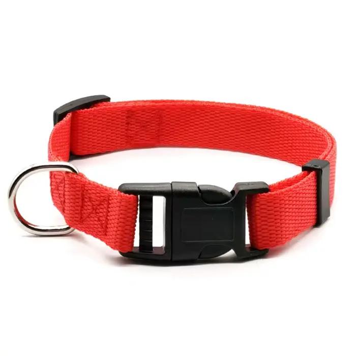 Collier de chien réglable en nylon avec clip