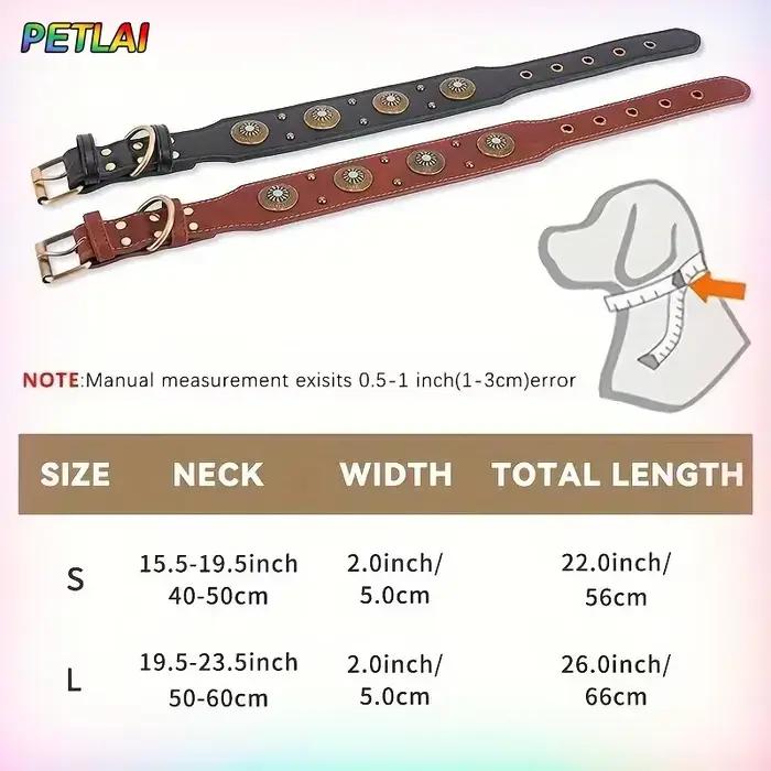 Collier pour chien design rétro