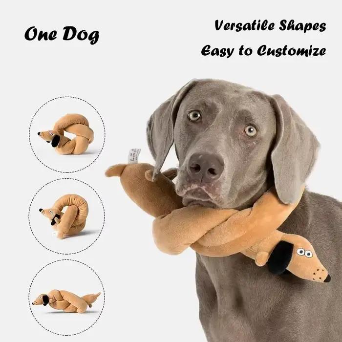 Peluche Teckel Longue et Moelleuse