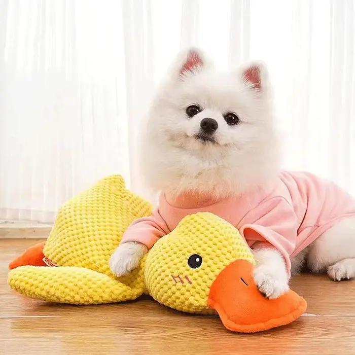 Jouet de canard apaisant pour chiens
