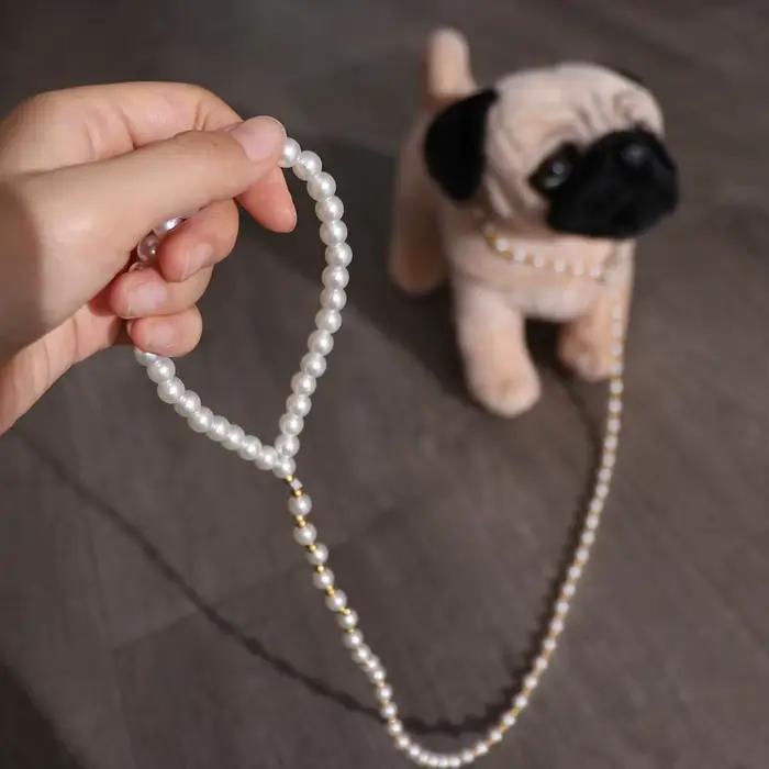 120cm perles chien harnais laisse Imitation