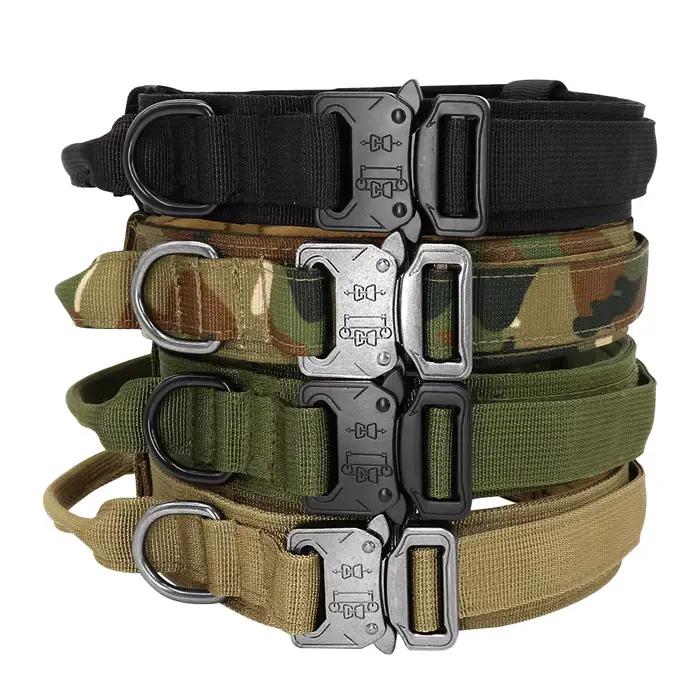 Collier tactique militaire pour chien solide