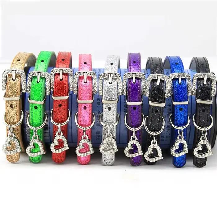 Sangle de cou en cuir souple pour animal de compagnie