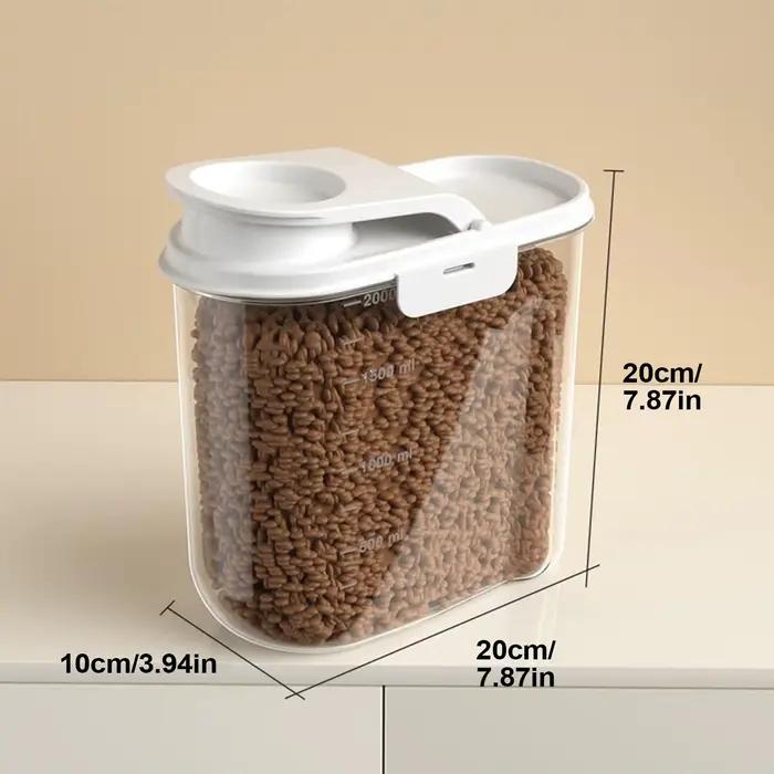 Récipient de stockage des aliments pour animaux de compagnie 2L