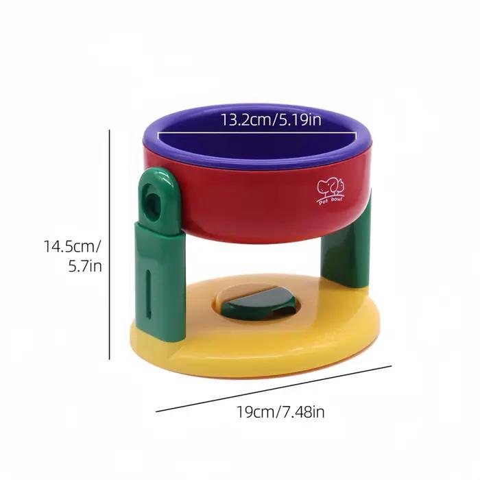 Bol d'alimentation pour animaux de compagnie de grande taille pour chats et chiens avec support détachable à hauteur