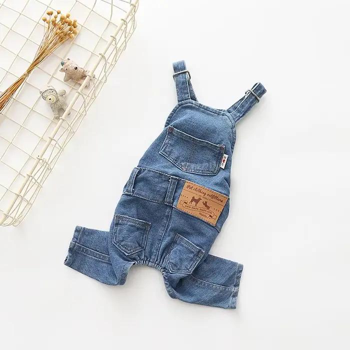 Denim chien manteau automne hiver animaux chiens vêtements gros