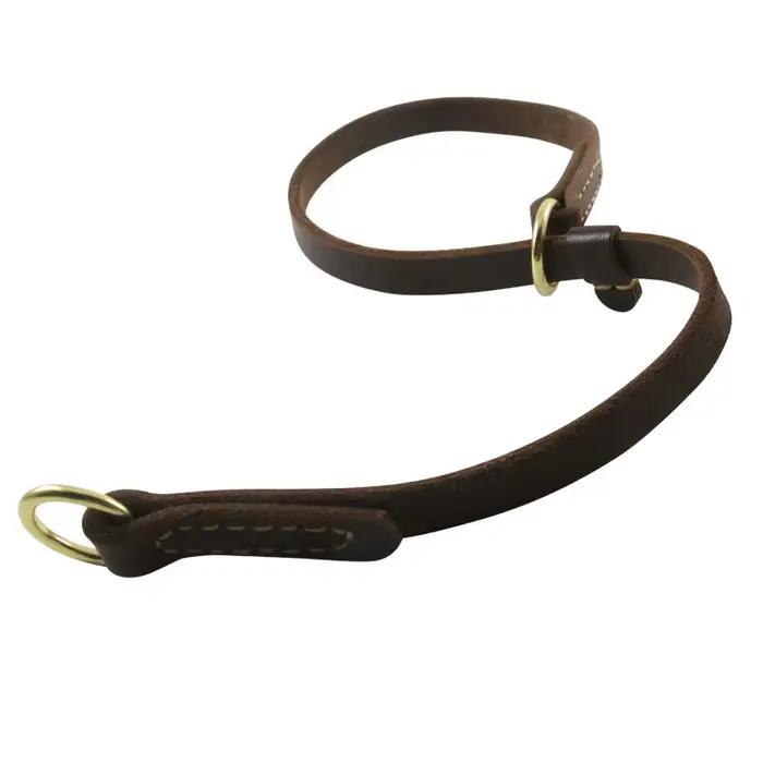 Collier pour chien de grande taille en cuir véritable
