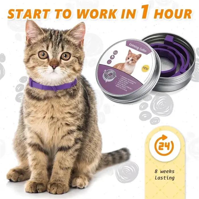 Collier apaisant aux phéromones pour chien et chat
