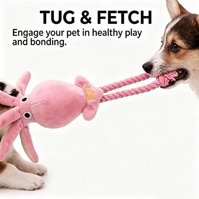 Jouet interactif pour chien en forme de pieuvre