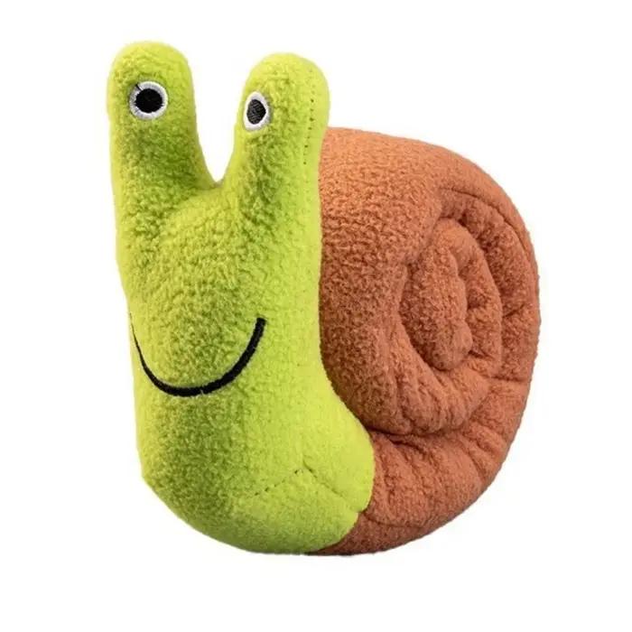 Nouveau chien en forme d'escargot nourriture cachette poupée doux amusant renifler Snack recherche tapis vert interactif