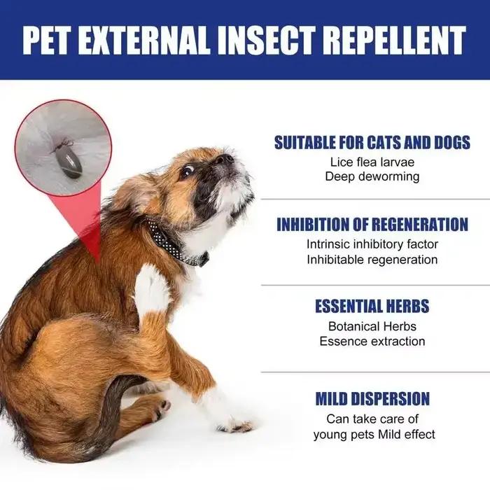 Spray anti-tiques pour chiens et chats