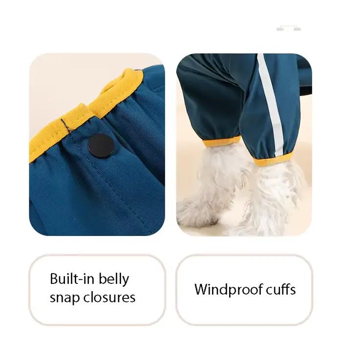 ‌ ‌ OODUDUOO imperméable pour chien hiver chaleur coupe-vent manteau pour animaux de compagnie pour petits chiens