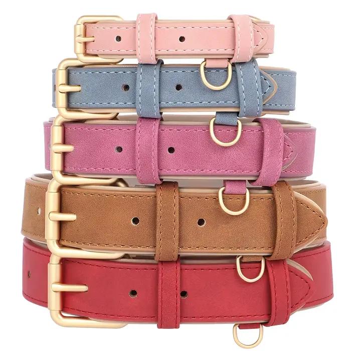 Ensemble de laisse de collier de chien rembourré doux