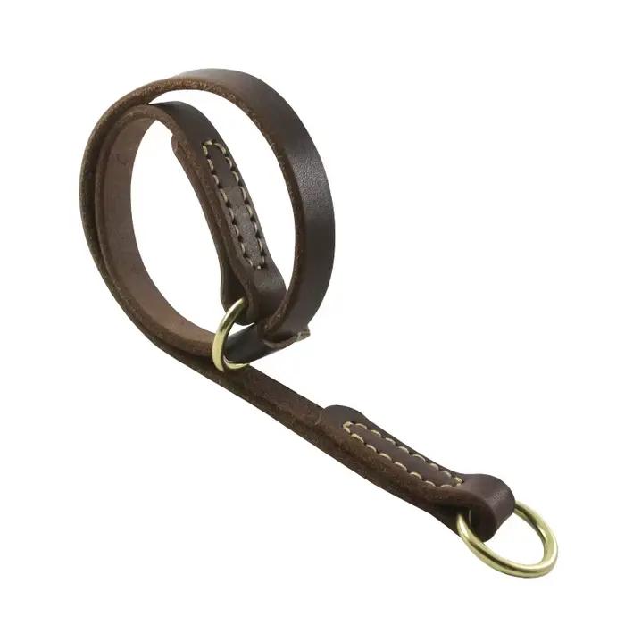 Collier pour chien de grande taille en cuir véritable
